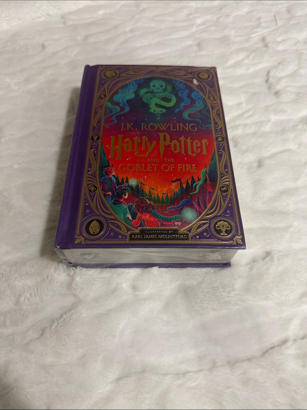 Harry Potter and the Goblet of Fire Illustrated Hardcover - Purple & Multicolor
